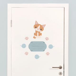 Vorschau von Tür-Sticker: Katzen