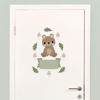 Vorschau von Tür-Sticker: Waldtiere