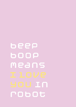 Roboter Piep Boop - Rosa