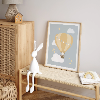 Vorschau von Poster: Fliegendes Kaninchenbaby