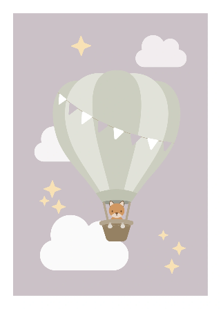 Vorschau von Poster: Fliegendes Fuchsbaby
