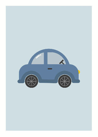 Vorschau von Poster: Blaues Auto