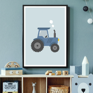 Vorschau von Poster: Blauer Traktor
