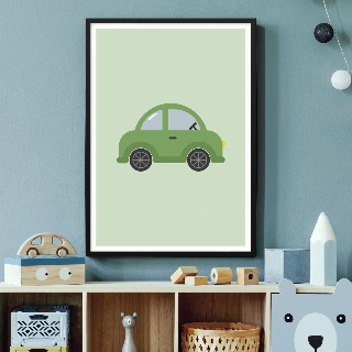 Vorschau von Poster: Grünes Auto