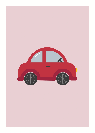 Vorschau von Poster: Rotes Auto