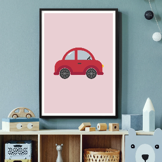Vorschau von Poster: Rotes Auto