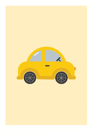 Vorschau von Poster: Gelbes Auto
