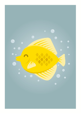 Vorschau von Poster: Gelber Fisch