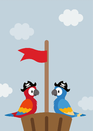 Vorschau von Poster: Piraten-Papageien