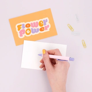 Geburtstagskarte: Flower Power (10 stk.) 4/6