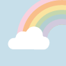 Pastell-Regenbogen