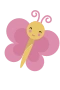 Pinker Schmetterling