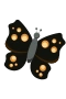 Schwarzer Schmetterling