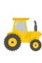 Gelber Traktor