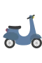 Blauer Roller