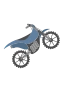 Motorrad blau