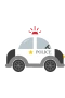 Polizeiauto schwarz