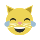 Lachende Katze Emoji