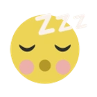 Schlafendes Emoji