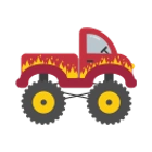 Roter Monstertruck